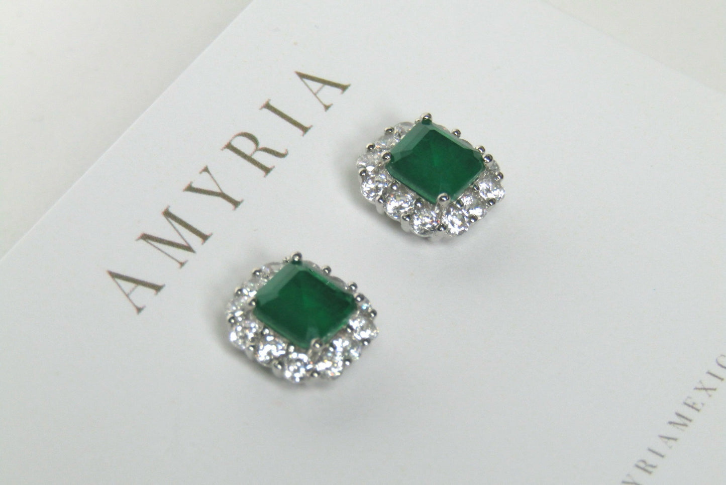 Aretes Square Chic Green
