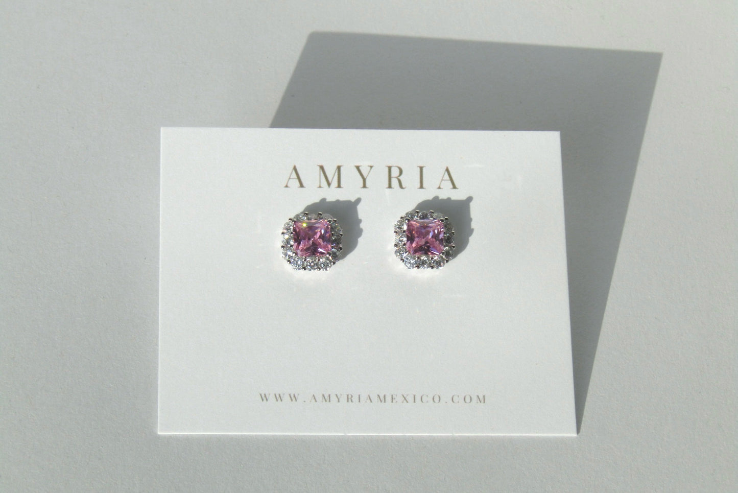 Aretes Square Chic Pink