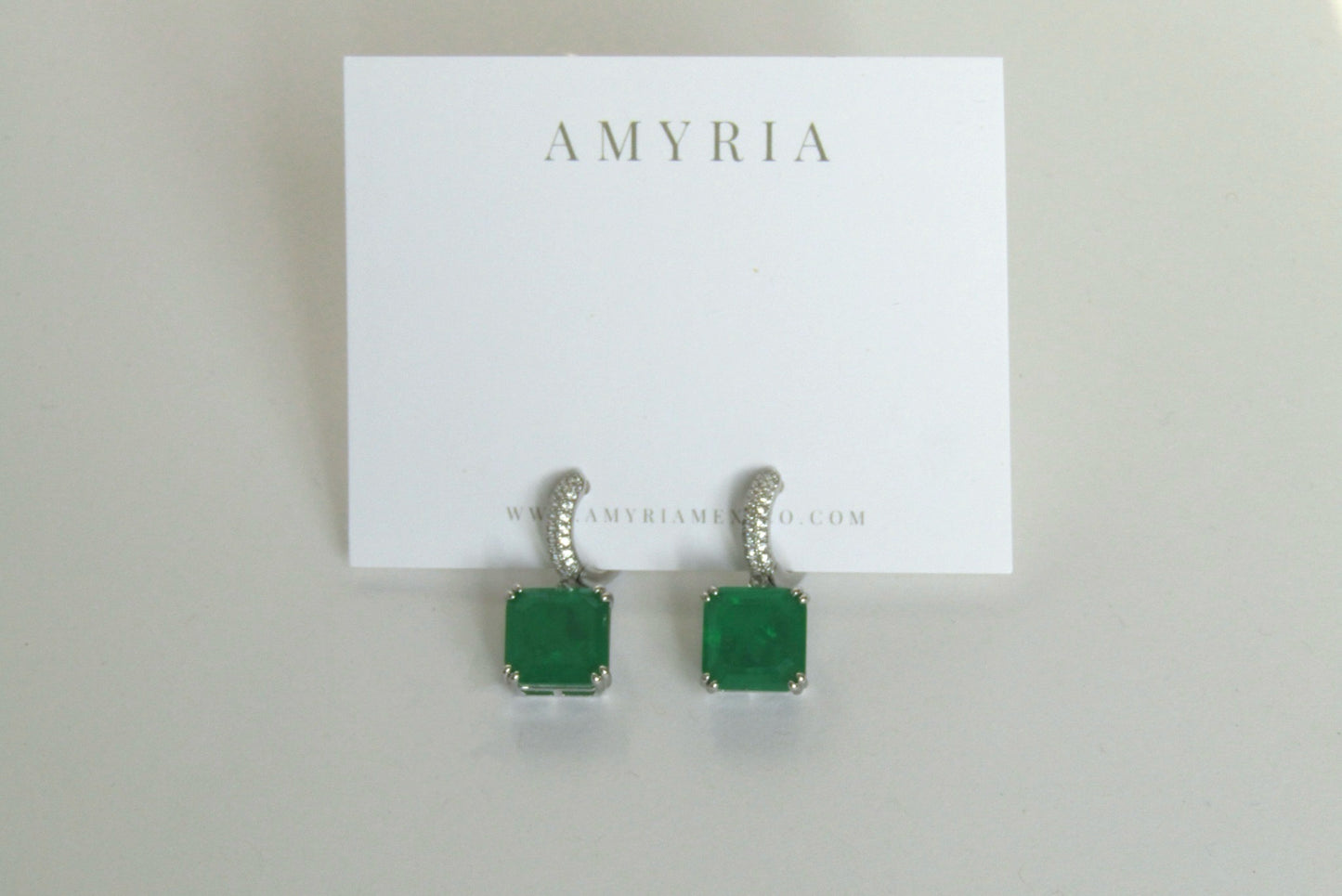 Aretes Turmaline Luxe Green