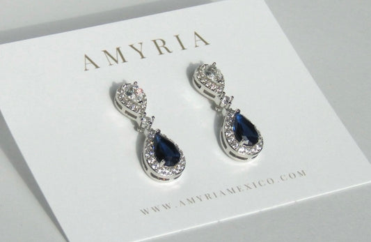 Aretes Blue Drop Elegance